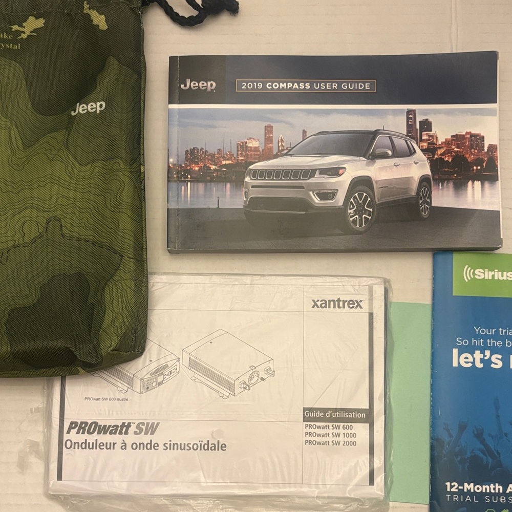Jeep Compass User Guide with Gray and Black Cover